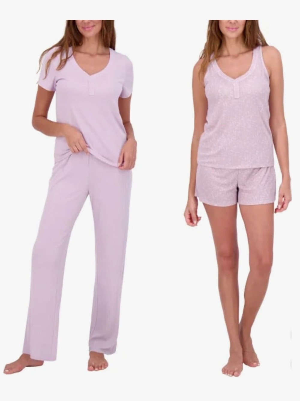 NWT Women's Live 2 Lounge 4-piece Pointelle Lounge Set